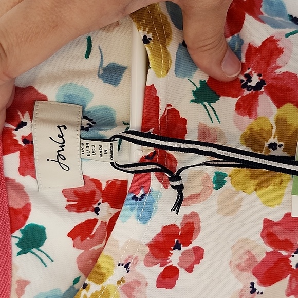 NWT Joules short floral 100% cotton short sleeve dress size 2 - Picture 3 of 9